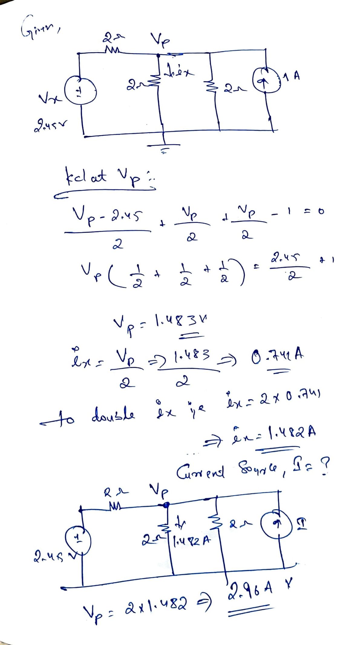 Electrical Engineering homework question answer, step 1, image 1